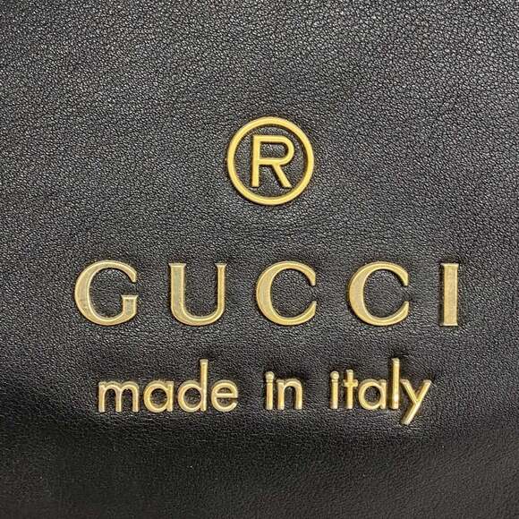 Gucci Shoulder Bag 419689 Leather Black Women's - Picture 9 of 10